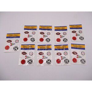Buttons Galore Mini Embroideries Sports Balls 5 in each package 9 Sealed Packs